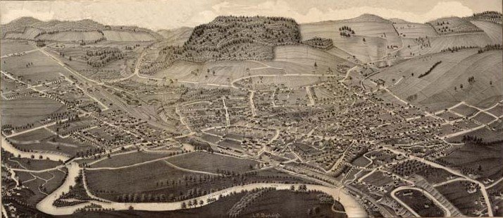 vintage picture of oneonta's classic homes