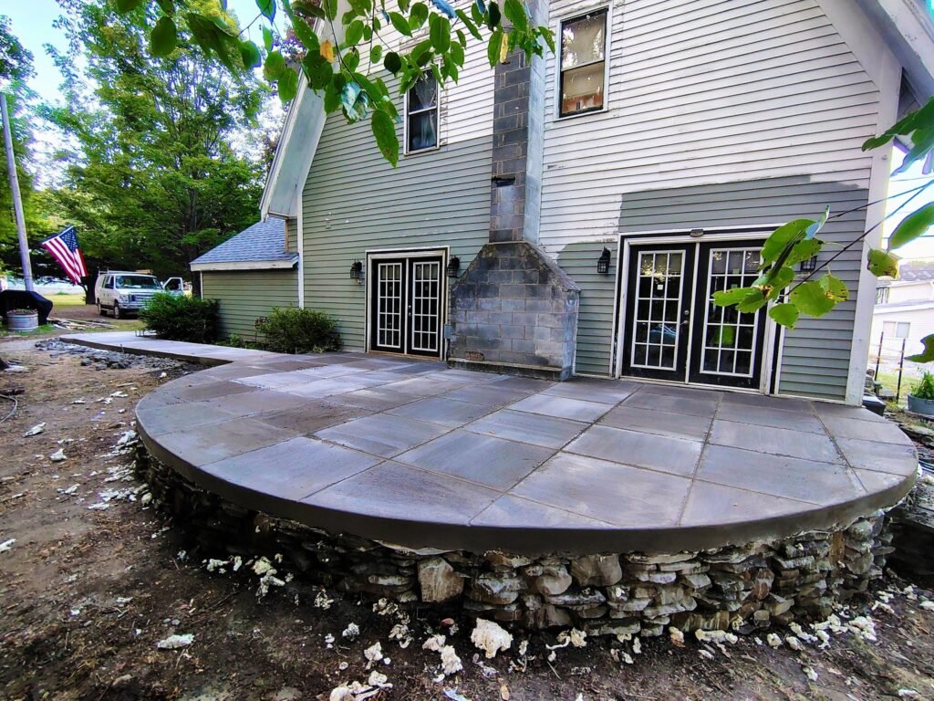 concrete patio in norwich ny